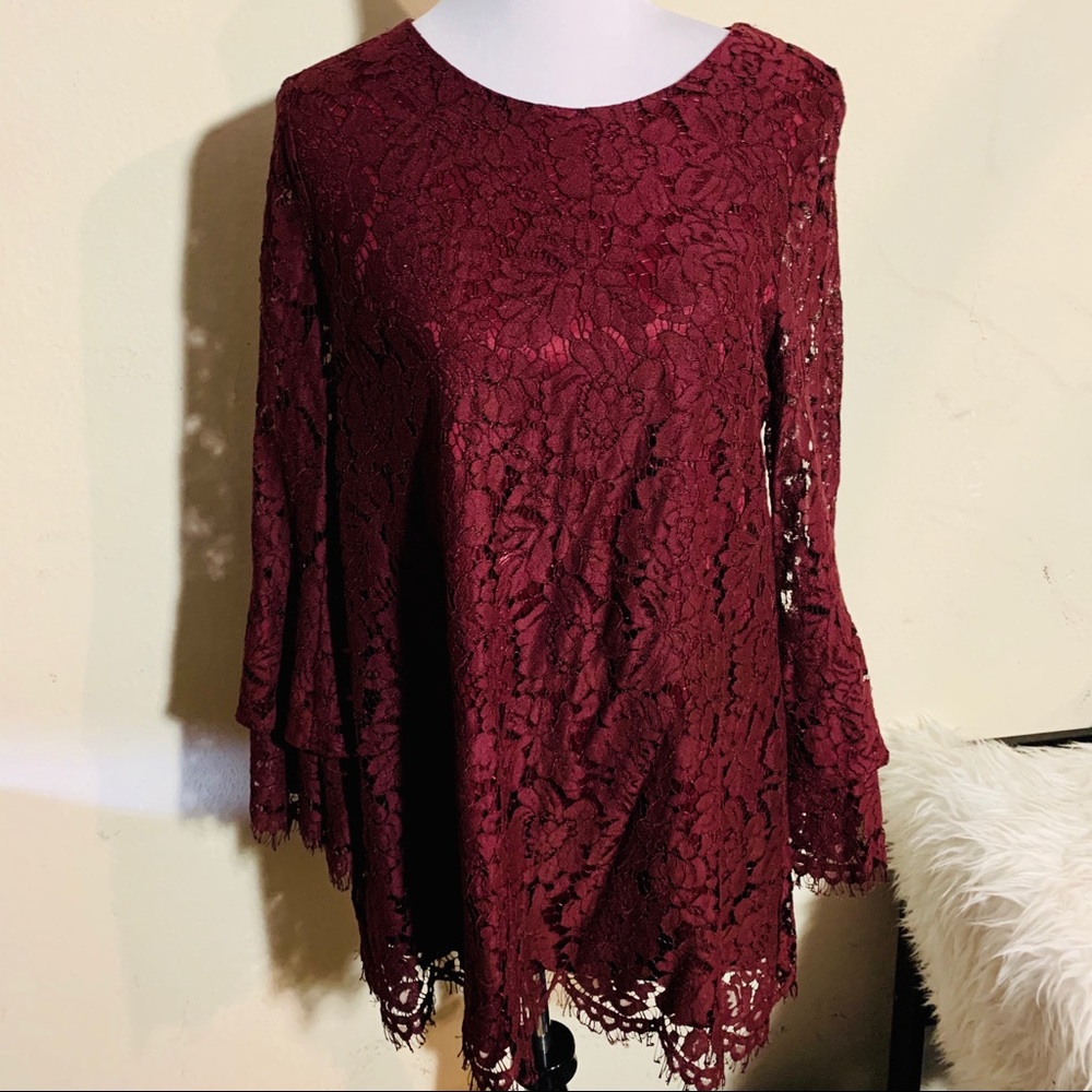 Beautiful Lace long sleeve mini